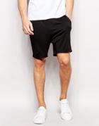 Hugo By Hugo Boss Sweat Shorts With Nylon Waistband - Black