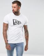 New Era Originators T-shirt With Flag Logo In White - White