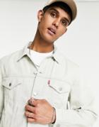 Levi's Vintage Relaxed Fit Denim Trucker Jacket In Ecru Gray-grey
