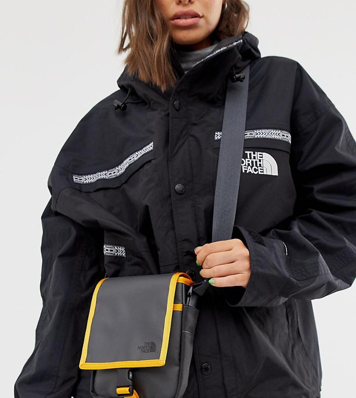 The North Face Bardu Cross Body Bag In Gray/orange - Gray