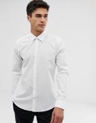 Burton Menswear Slim Fit Shirt In White - White