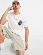 Ps Paul Smith Small Skull Logo T-shirt In White