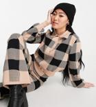 Reclaimed Vintage Inspired Polo Sweater In Check-neutral