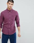 Lee Jeans Checked Button Down Shirt - Red
