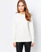 Just Female Minds Sweater - White