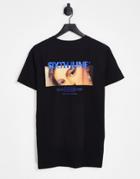 Sixth June Oversized T-shirt In Black With Eyes Back Print