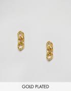 Ottoman Hands Mini Chain Earrings - Gold