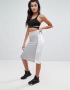 Puma Contrast Side Pencil Skirt In Gray - Gray