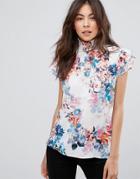 B.young High Neck Floral Top - Multi