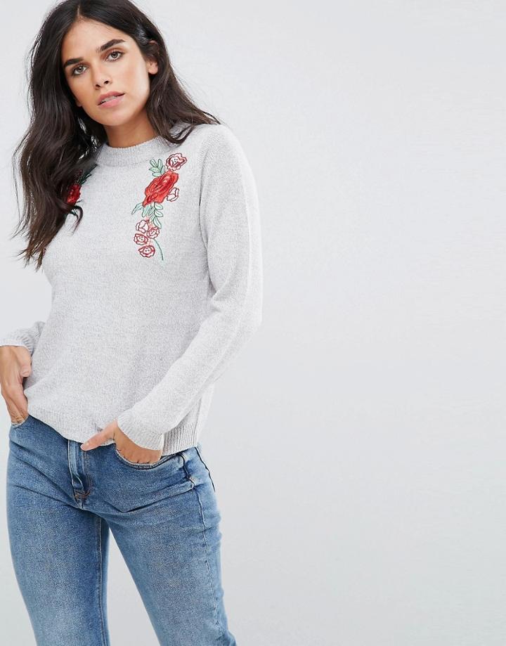 Brave Soul Pansy Sweater - Gray