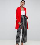 Missguided Tall Formal Coat In Red - Red
