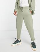 Asos Design Tapered Sweatpants In Green - Part Of A Set