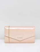 Lipsy Patent Envelope Clutch Bag - Pink