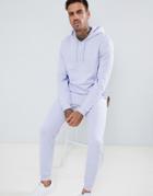 Asos Design Tracksuit Oversized Hoodie/skinny Joggers - Purple