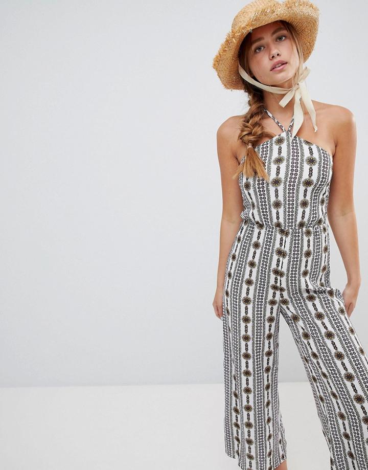 Glamorous Printed Halterneck Jumpsuit