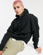 Russell Athletic Fleece Logo Hoodie In Black