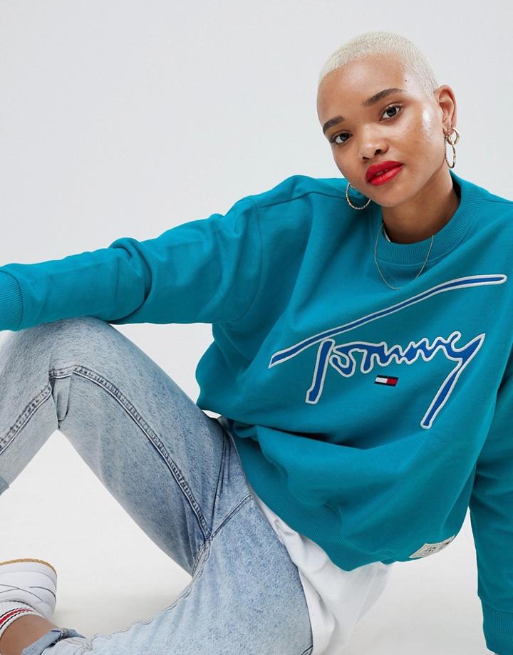 Tommy Jeans Signature Sweatshirt - Green