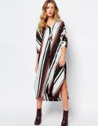 First & I Stripe Oversized Dress - Stripe