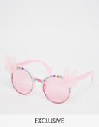 Spangled Double Bunny Sunglasses - Pink