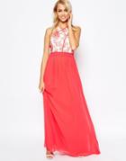 Little Mistress Maxi Dress With Floral Top