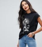 Asos Tall Halloween T-shirt With Superstar Skeleton Print - Black