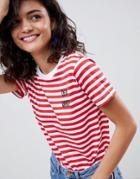 Heartbreak Deja Who T Shirt In Stripe - Multi