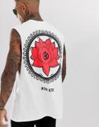 Hnr Ldn Lotus Back Print Sleeveless T-shirt Tank