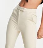 Asyou High Waisted Kickflare Pants In Cream-white