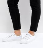 Asos Didi Wide Fit Strap Sneakers - White