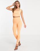 Simmi Side Slit Pants In Orange - Part Of A Set