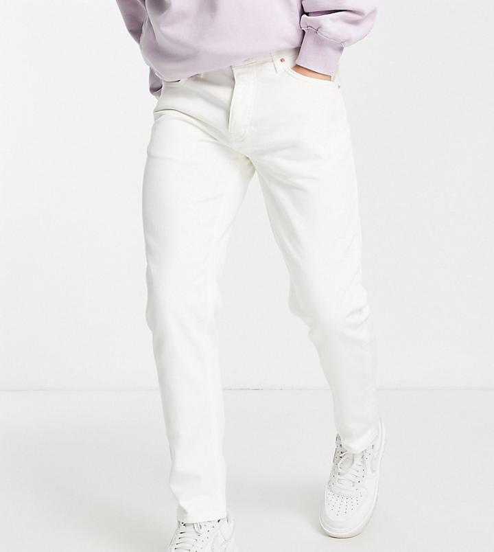 Pull & Bear 90s Slim Fit Jeans In Washed White Exclusive At Asos