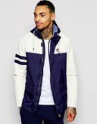 Fila Vintage Hooded Jacket With Panelling - Peacoat