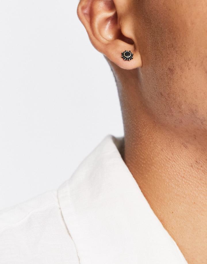 Classics 77 Marble Sun Studs In Gold