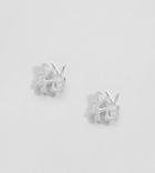 Asos Design Sterling Silver Wealth Stud Earrings - Silver