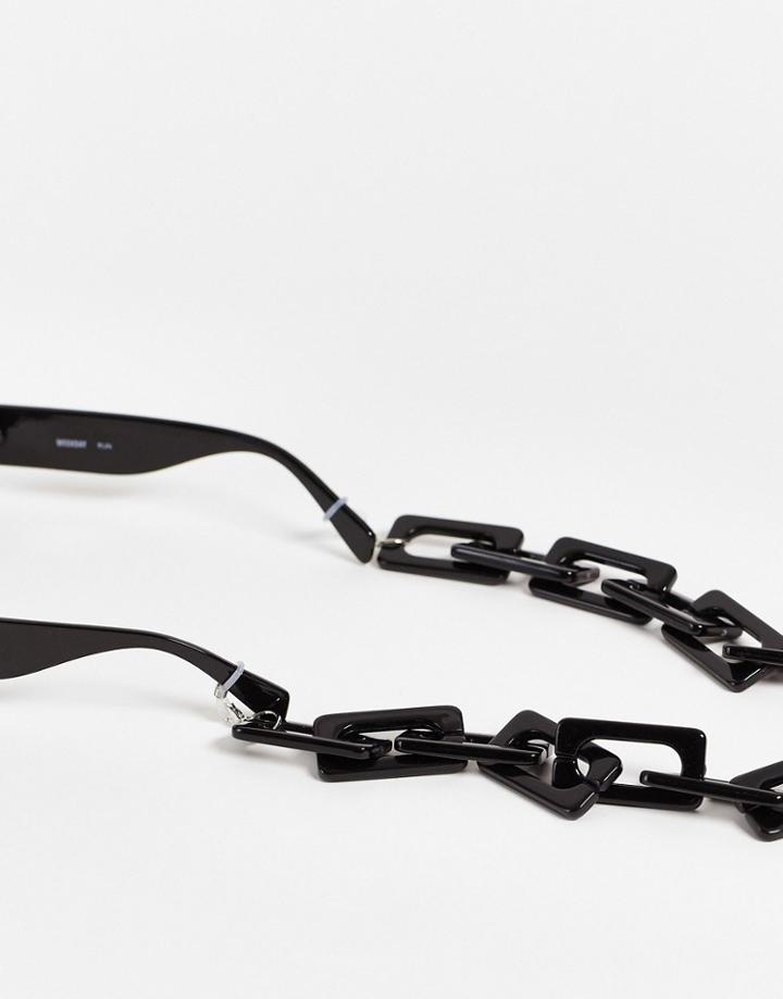Vero Moda Chunky Sunglasses Chain In Black