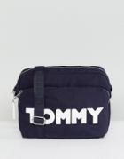 Tommy Hilfiger Logo Nylon Cross Body Bag - Navy