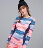 Protest Emphasis Thermo Long Sleeve Top In Multi - Multi