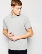 Farah Hayden Pique Polo Shirt - Gray