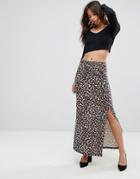 Only Abbie Tube Skirt With Split Detail - Black
