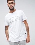 Boss By Hugo Boss Logo Lounge T-shirt In Regular Fit White - White