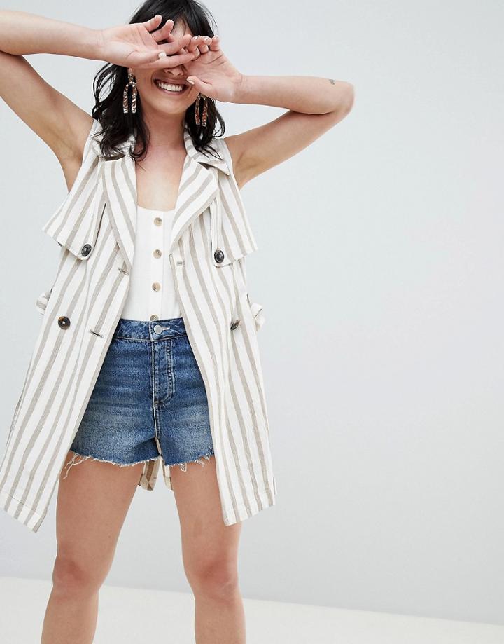 Stradivarius Sleeveless Trench - Multi