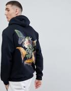 French Montana Jungle Hoodie In Black With Back Print - Black