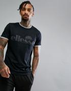Ellesse Sport T-shirt With Large Logo In Black - Black