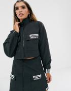 Adidas Originals Ryv Cropped Jacket In Black