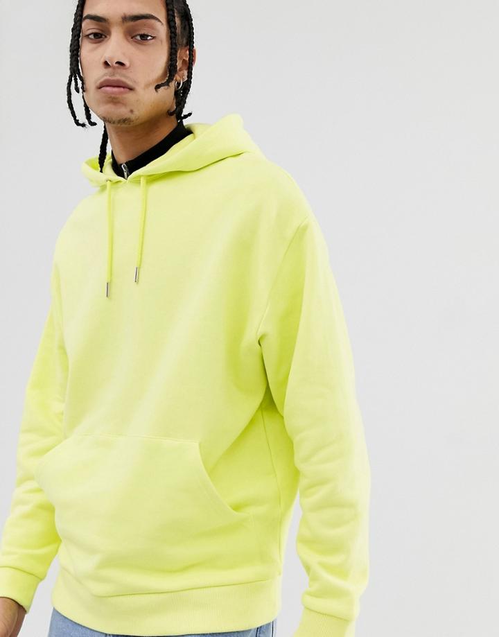 Asos Design Oversized Hoodie In Bright Green