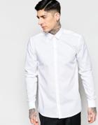 Minimum Smart Shirt In Stretch Cotton In White - White