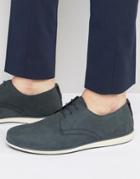 Red Tape Derby Shoes In Navy - Blue