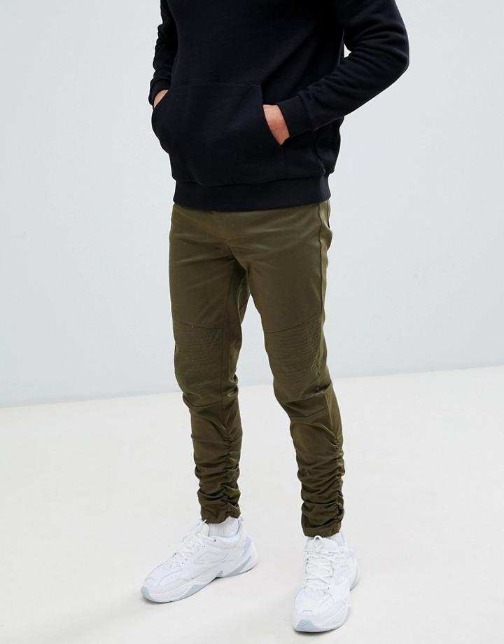 Boohooman Cargo Pants In Khaki - Green