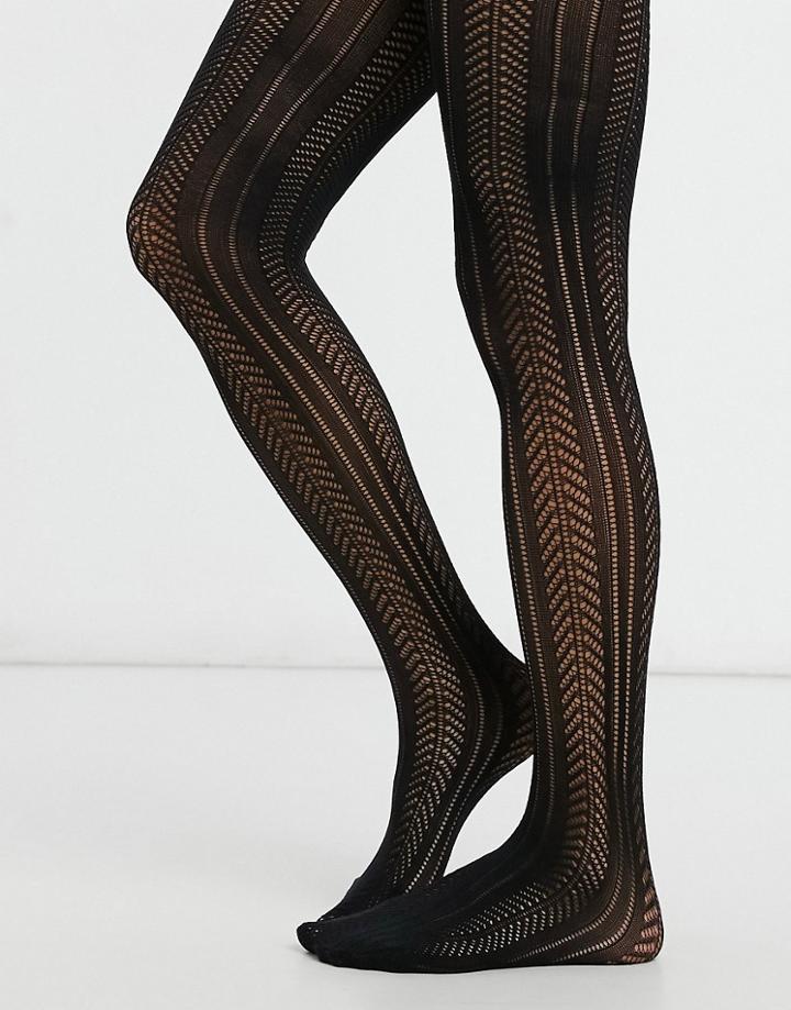 Asos Design Pelerine Tights In Black