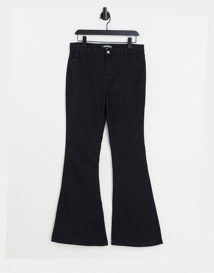 Missguided Flare Jean In Black